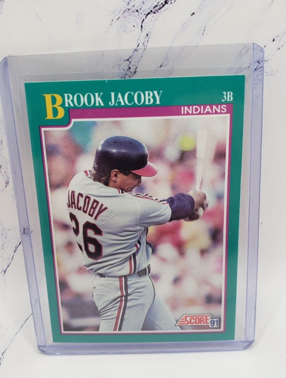 1991 Score Brook Jacoby Cleveland Indians Baseball Card
